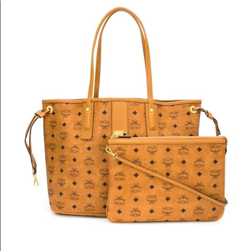 MCM Liz Reversible Medium Visetos Tote Bag